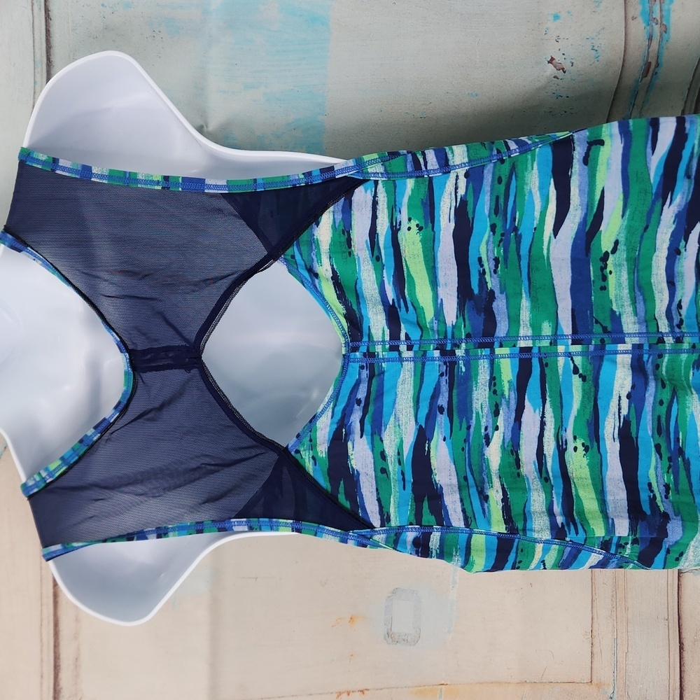 Lululemon Sculpt Tank In Seven Wonders Multi / Hero Blue View 2